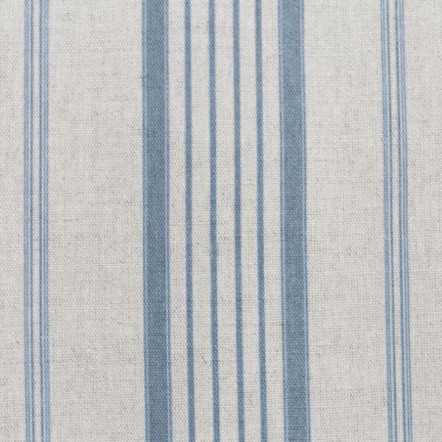 Freja Sky - Curtain fabric with Light Blue stripes
