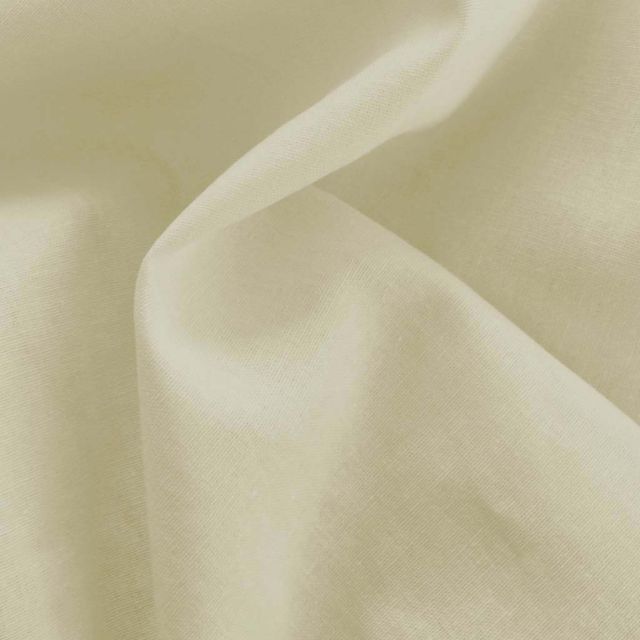 Ulrike Cream, stonewashed linen cotton mix fabric