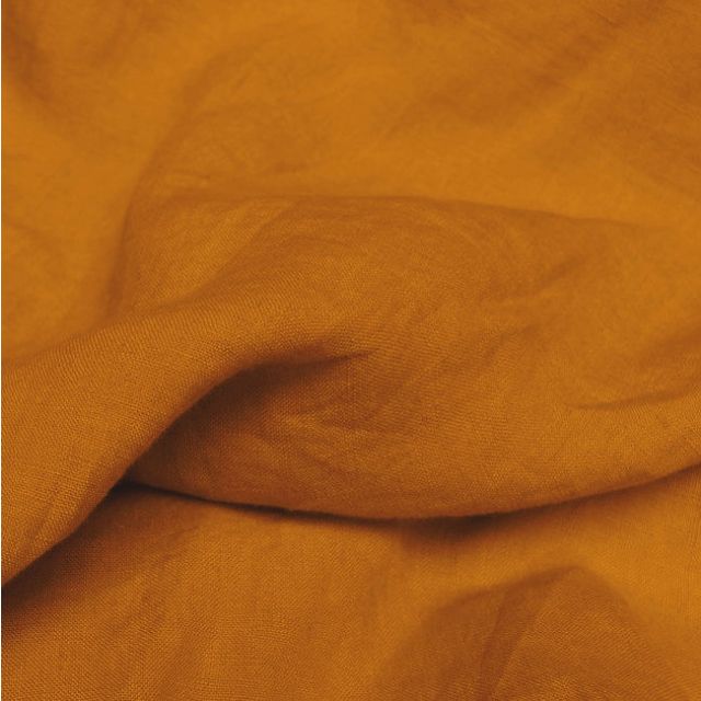 Ulrike Tangerine - Stonewashed Orange fabric