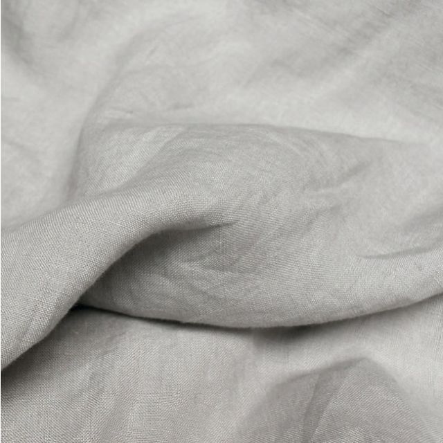 Vilgot Light Grey 280 cm - Wide Linen fabric for bed linen