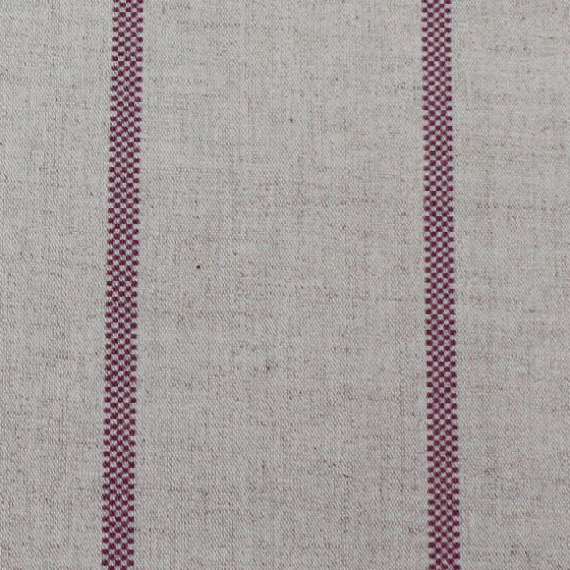 Ronja Wine - Curtain fabric with Red stripes