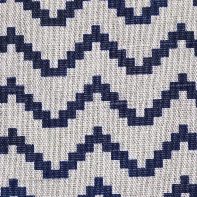 Azig Deep Blue Linen Mix Oeko, Material For Curtains And Blinds