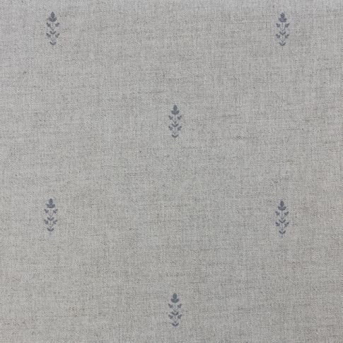 Asli Ash - Natural fabric with classical grey pattern