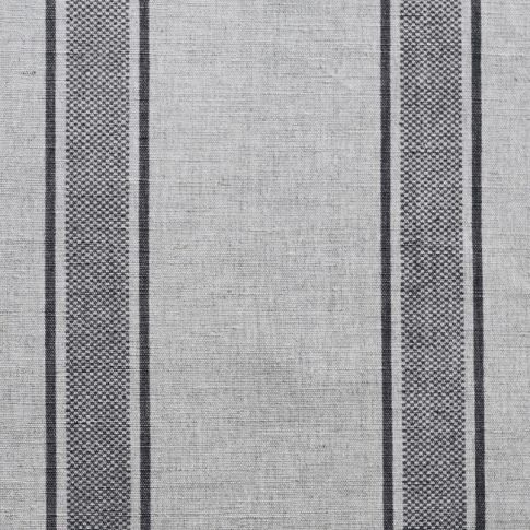 Bella Ash - Curtain fabric with Grey stripes