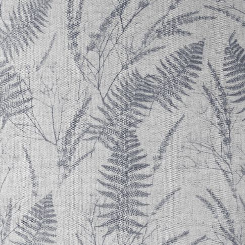 Fernia Ash - Fabric for curtains with Grey print