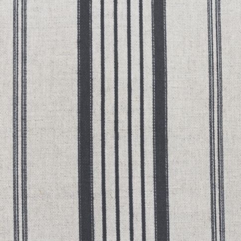 Freja Ash - Curtain fabric with Grey stripes