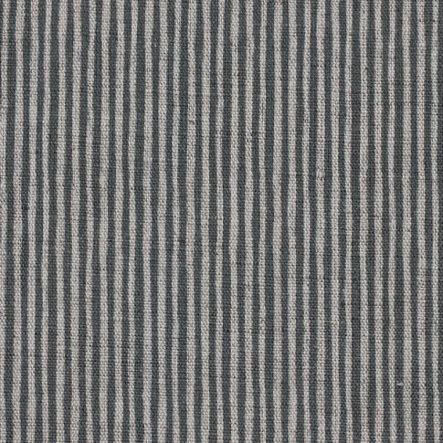 Laila Ash - Curtain fabric with Grey stripes