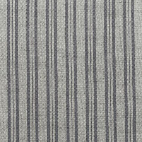 Olga Ash - Curtain fabric with Grey stripes