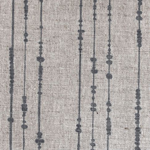 Pearls Ash - Natural curtain fabric, Grey pearls print