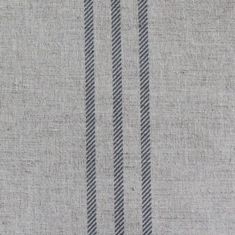 Telma Ash - Curtain fabric with Grey stripes