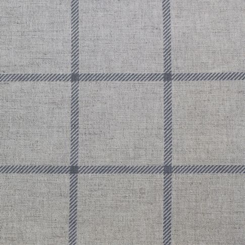 Tove Ash - Checked fabric with Grey checks for curtains, roman blinds