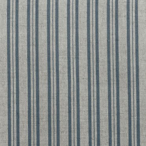 Olga Blue Stone - Curtain fabric with Blue stripes