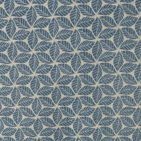 Saana Blue Stone - Curtain fabric, abstract Blue geometric pattern