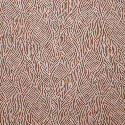Erica Burnt Orange - Curtain fabric with Orange abstract print