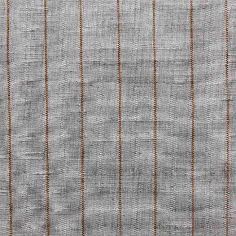 Solveig Burnt Orange - Curtain fabric with Orange stripes