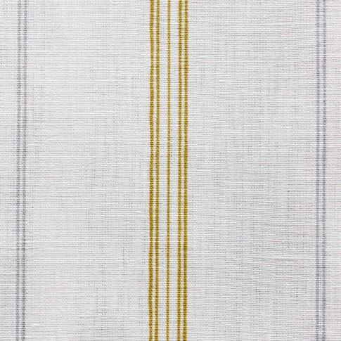 Elise Dijon-WHT - vertical two tone striped fabric.