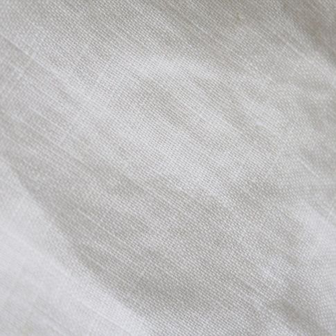 Carina White - Double Width Linen Fabric