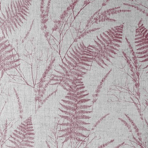 Fernia Cherry - Fabric for curtains with Red pattern