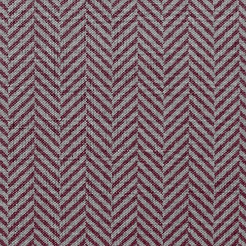 Hugo Cherry Curtain fabric, abstract red herringbone pattern