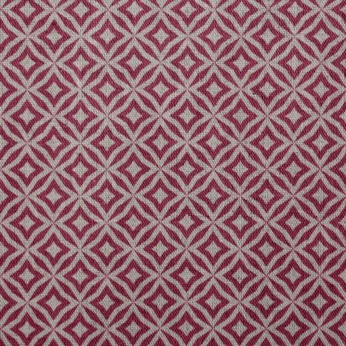 Nella Chery- Fabric for curtains printed with Red 