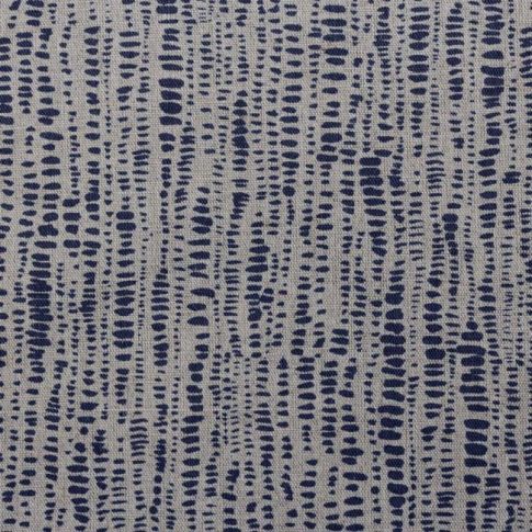 Dora Deep Blue- Fabric for curtains, Blue