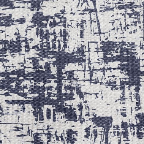 Grunge Deep Blue - Curtain fabric, abstract Blue pattern
