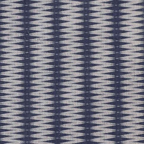 Ksenia Night Blue - Curtain fabric, abstract Blue pattern