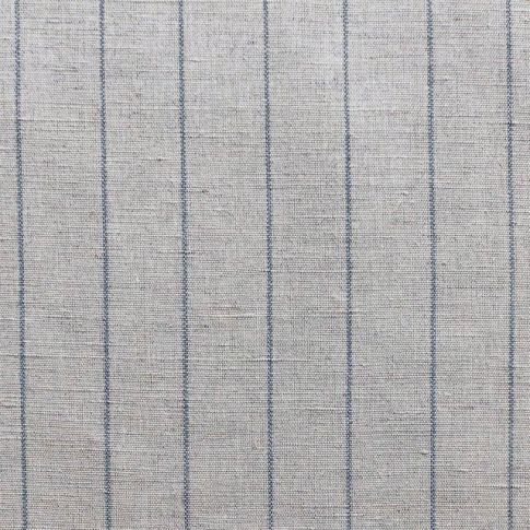 Solveig Denim - Curtain fabric with blue stripes