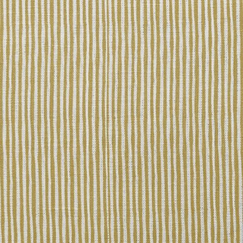 Maisa Dijon - Linen curtain fabric, Yellow stripes