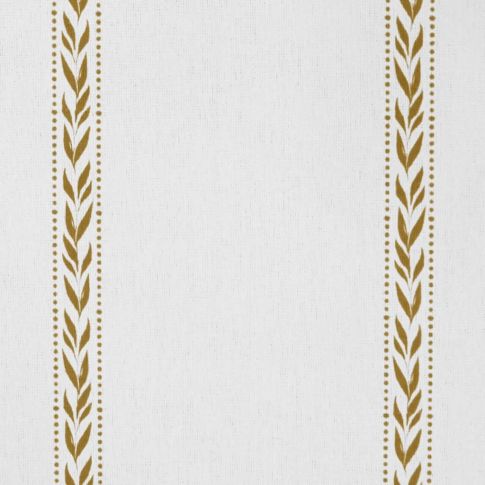 Helena Dijon - curtain fabric with Yellow striped print
