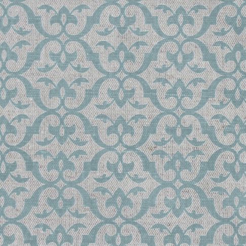Brita Duck Egg - Curtain fabric printed with Duck Egg Blue