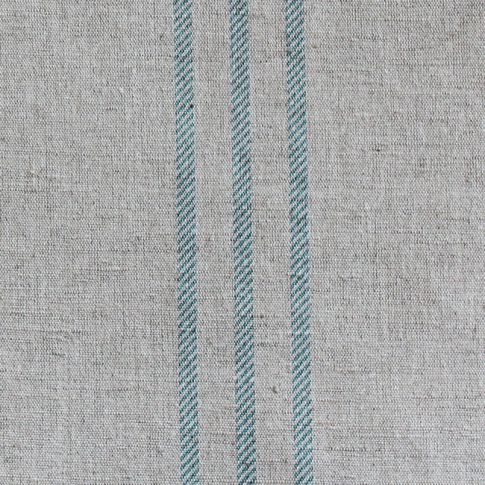 Telma Duckegg - Curtain fabric with Duckegg coloured stripes