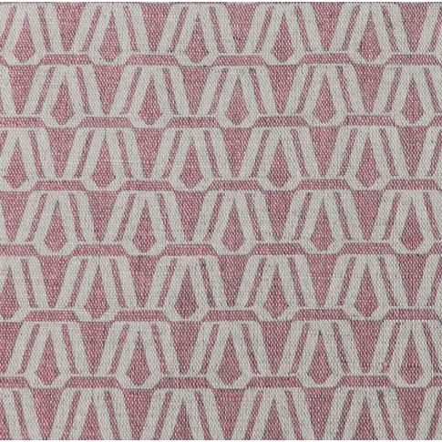 Elva Dusty Pink - Natural curtain fabric, Pink contemporary print