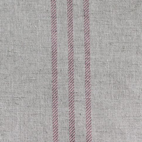 Telma Dusty Pink - Curtain fabric with Pink stripes