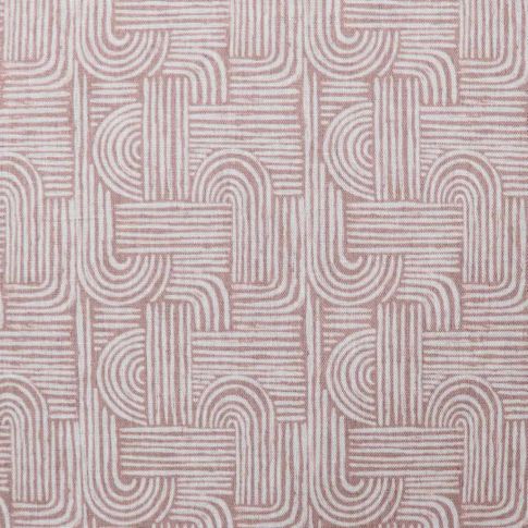 Ediva Dusty Pink - Curtain fabric with Pink abstract print