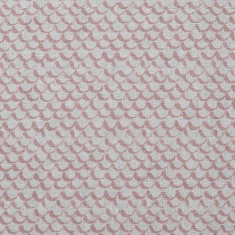Jenna Dusty Pink - Curtain fabric with Pink abstract print