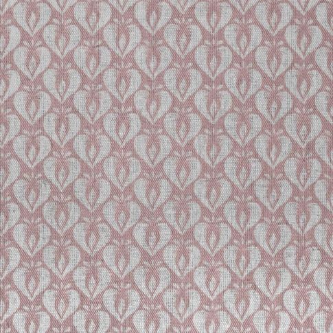 Mimosa Dusty Pink - Curtain fabric with Pink abstract print