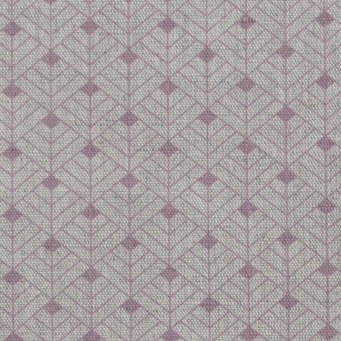 Rine Dusty Pink - Curtain fabric, abstract Pink geometric pattern