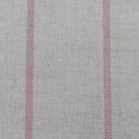 Ronja Dusty Pink - Curtain fabric with Pink stripes