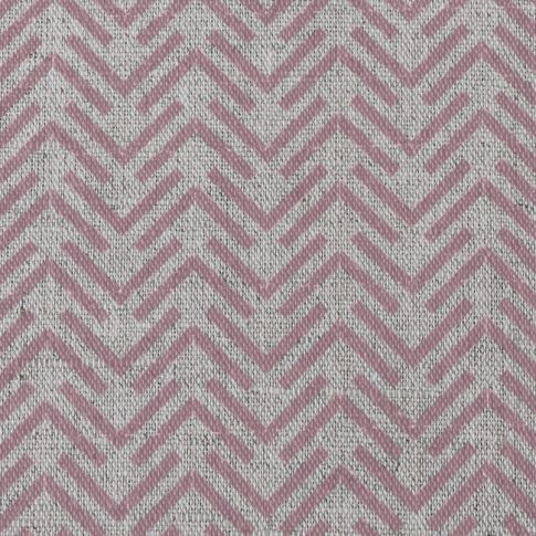 Thea Dusty Pink - Natural curtain fabric, Pink abstract print