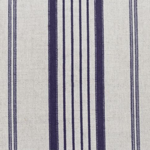 Freja Eggplant - Curtain fabric with Purple stripes