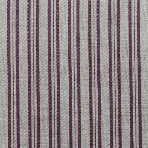 Olga Grape - Curtain fabric with Purple stripes