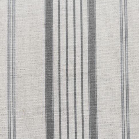 Freja Greige - Curtain fabric with Grey stripes