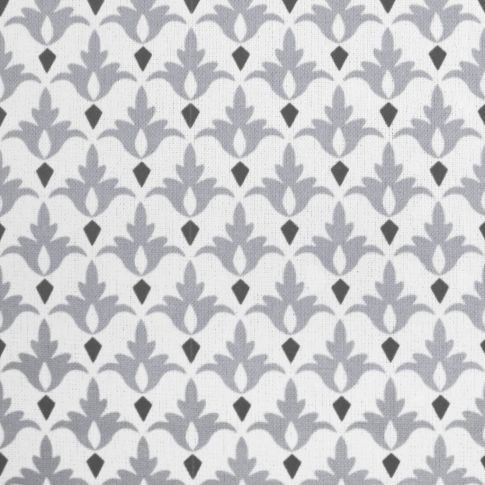 Fiona Greige - curtain fabric with Grey abstract print