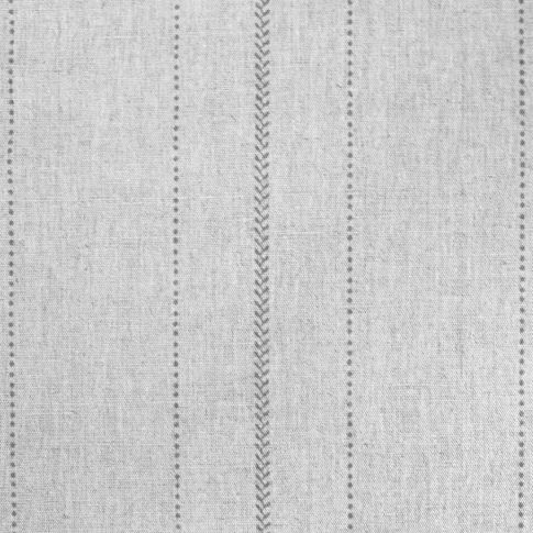 Inari Greige - Curtain fabric with Grey striped print