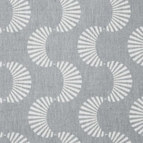 Naja Greige - Curtain fabric with Grey abstract print