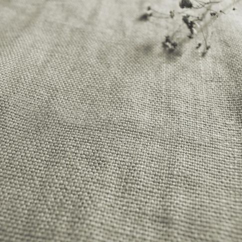 Greta Natural - Natural Linen fabric, Plain