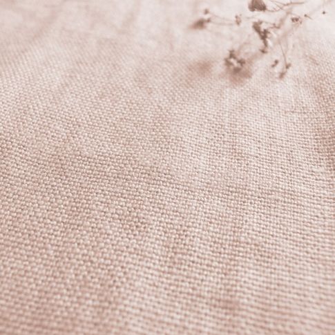 Greta Rose Fog - Rosa upholstery linen fabric for upholstery, curtains