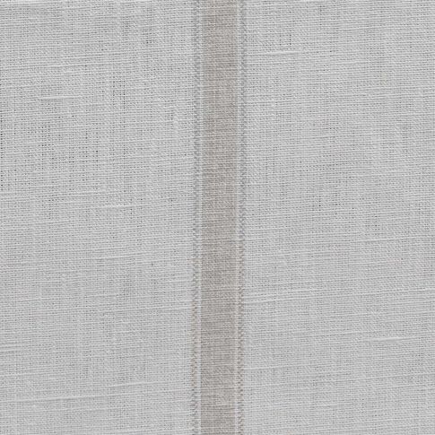 Rune Grey Sand - vertical grey tone striped fabric.