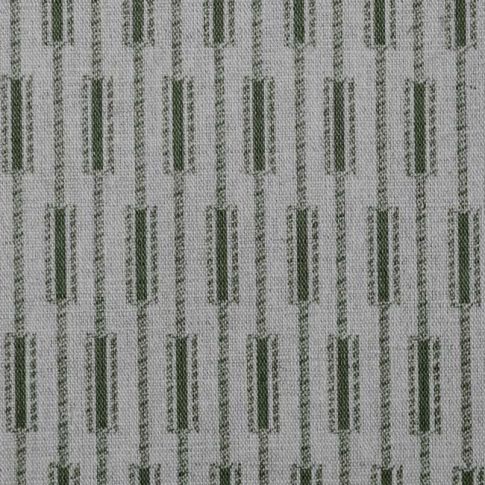 Millie Khaki- Fabric for curtains printed with Green print